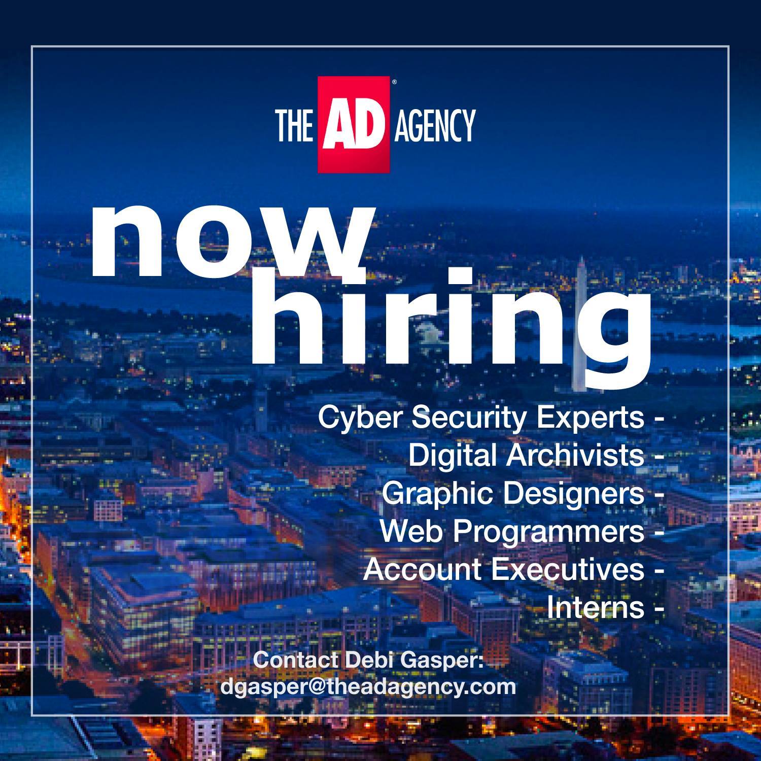 The AD Agency is now hiring!