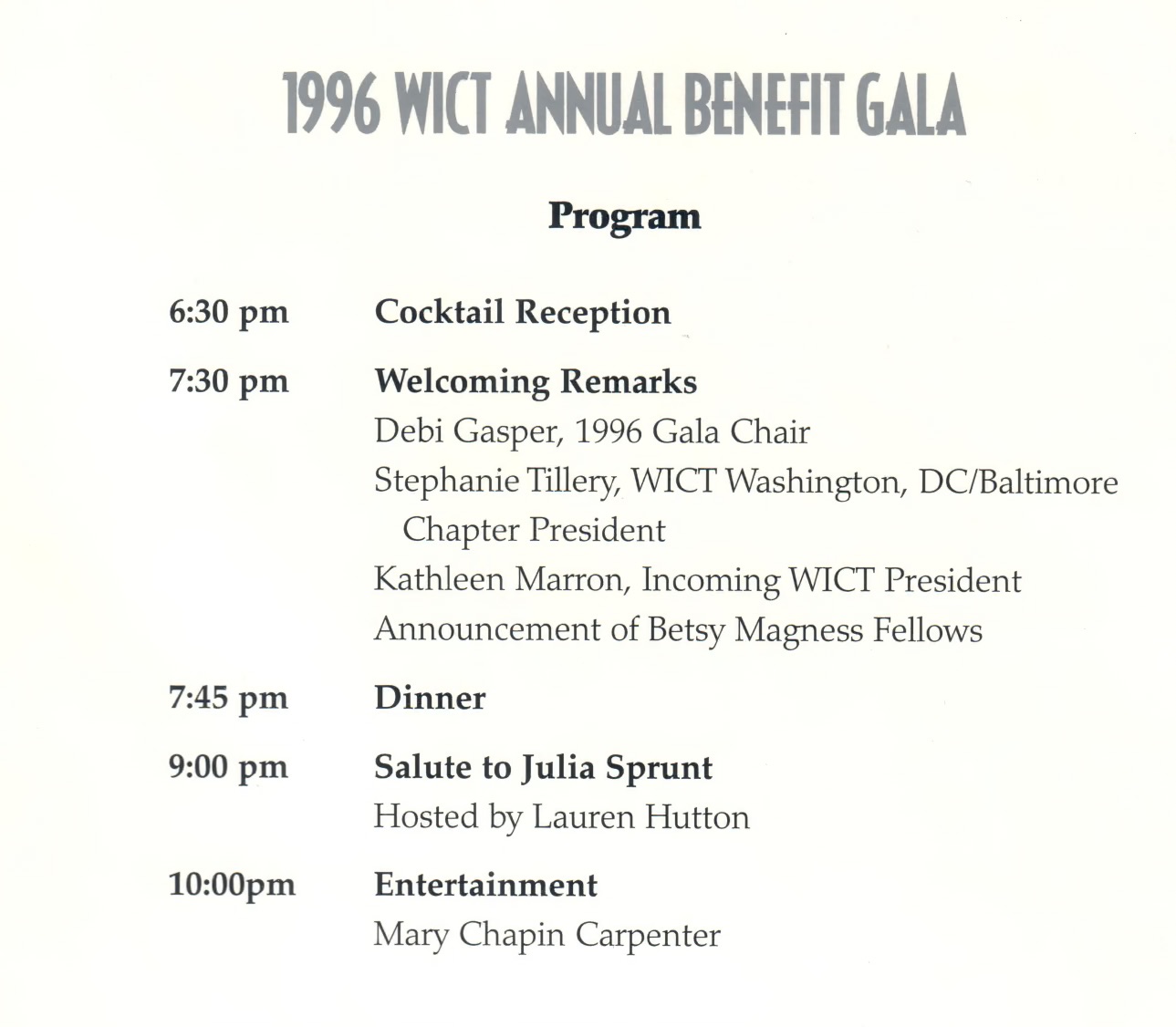 Ted Turner, Debi Gasper, Washington, DC Women In Cable and Telecommunications